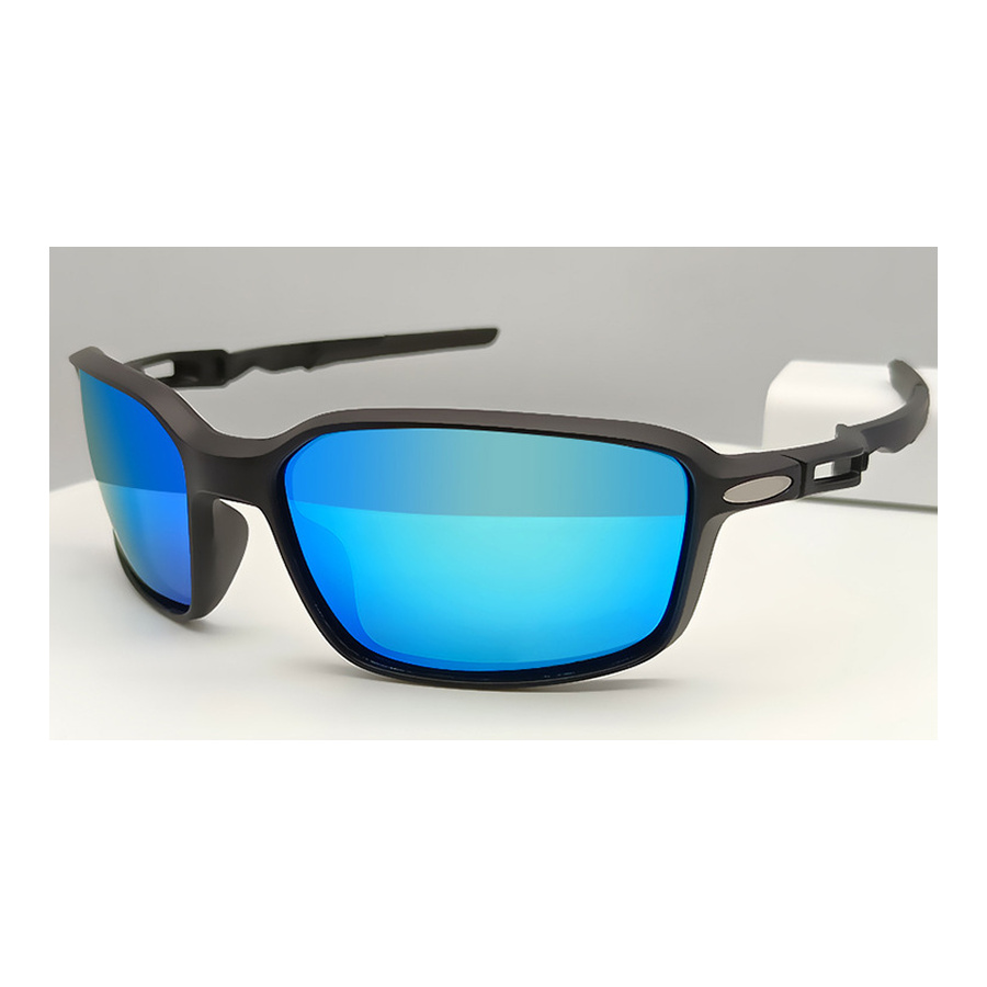 AeroShield Blue Lens Cycling Glasses view 1