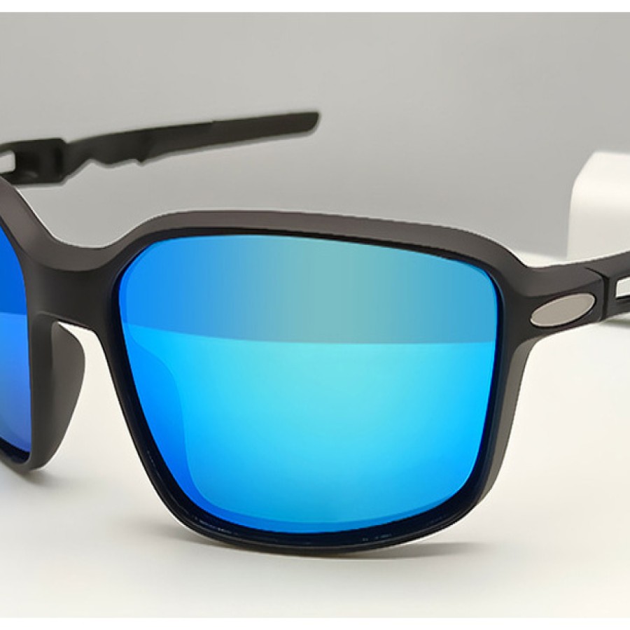 AeroShield Blue Lens Cycling Glasses view 3